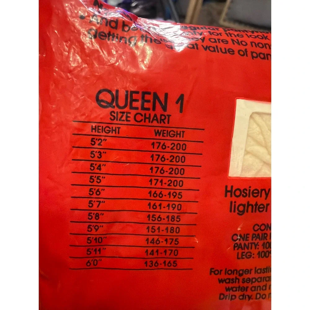 Vintage 1991 No Nonsense Regular Pantyhose Off White Sandalfoot Queen 1 NIP USA